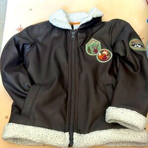 Leather Jacket embroidered